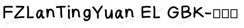FZLanTingYuan EL GBK字体转换